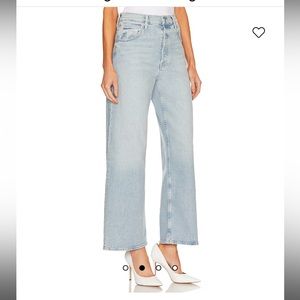 MOTHER High rise wide leg jeans